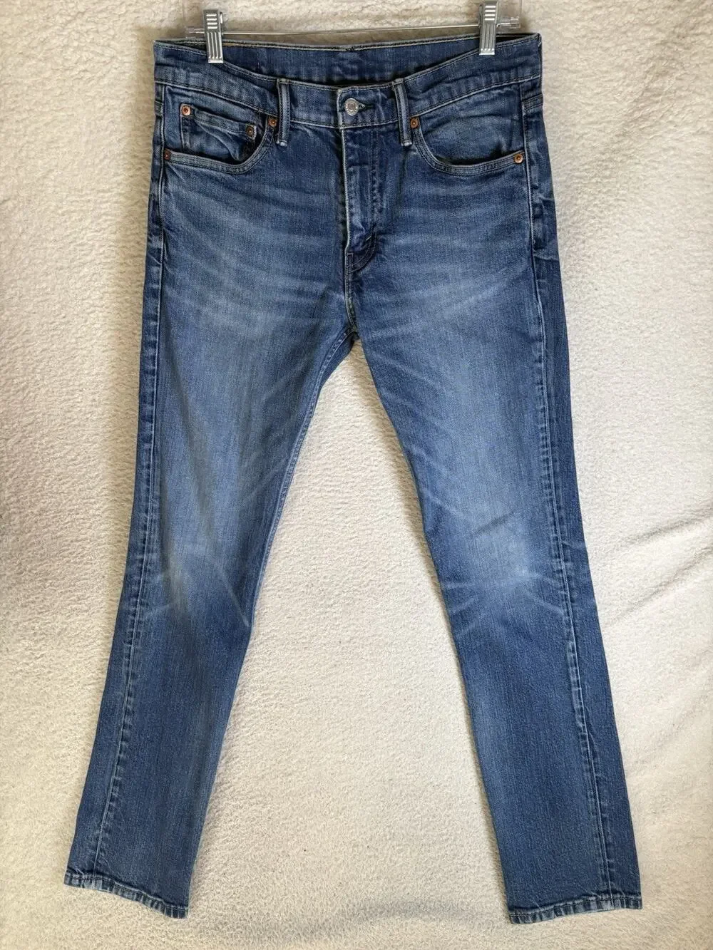 Levis 511 Jeans Mens 32x34 Slim Fit Medium Wash Blue Denim Stretch Moto